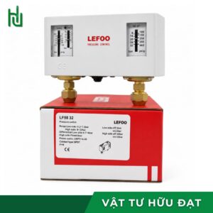 Công tắc áp suất đôi Lefoo LF5832 trọn bộ kèm hộp, hai đầu nối ren 7/16 UNF