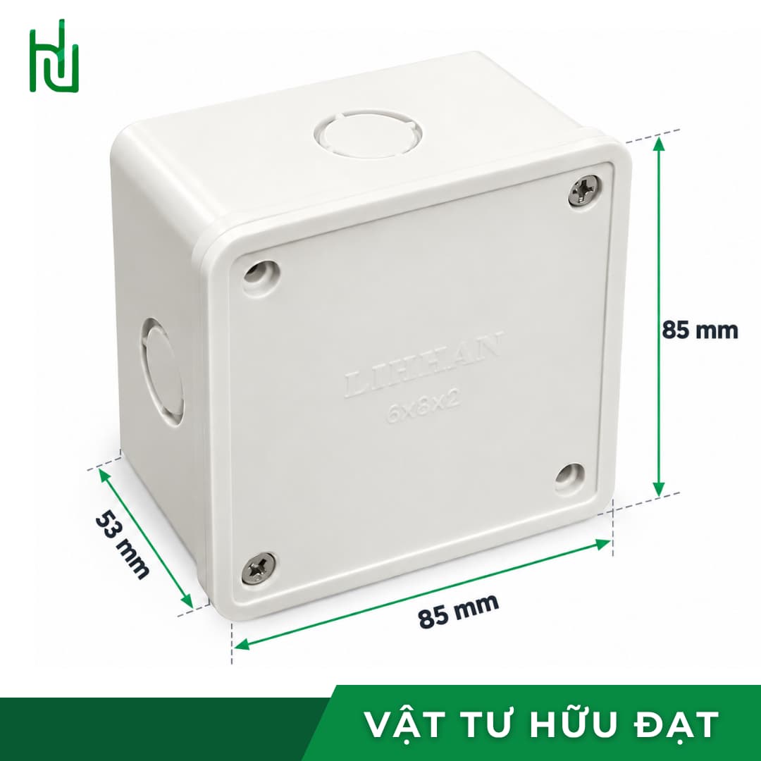Hộp nối dây 332 LIHHAN LIH 122 keo HI trắng sáng cỡ 8x8