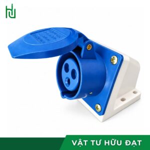 Ổ cắm cố định công nghiệp LIHHAN CD 316 ba cực 16A vỏ xanh dương