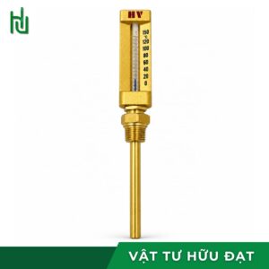 Nhiệt kế thuỷ ngân HV chân đứng, que đo thẳng dài 100mm