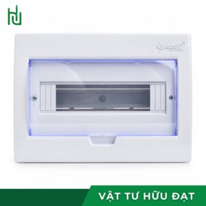 Tủ điện âm tường 9-12 module TĐAT 12F nắp nhựa PC trong suốt