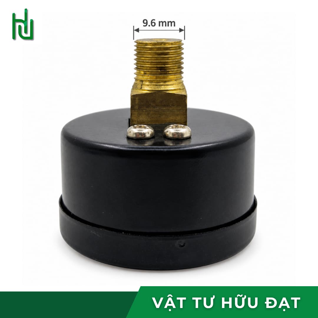 Mặt sau đồng hồ áp suất 38mm với chân ren đồng thau 1/8 inch PT