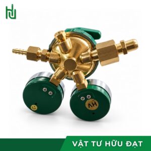 Đồng hồ oxy Yamato YR-70 thân thau với mặt đồng hồ vào 350 và ra 25 kg/cm²