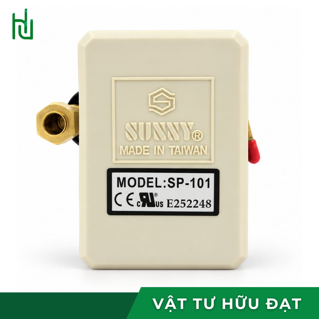 Rơ le áp suất Sunny Đài Loan vỏ nhựa cứng, ren 13mm
