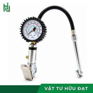 Tay bơm lốp cần dài có đồng hồ đo áp suất – Vật Tư Hữu Đạt