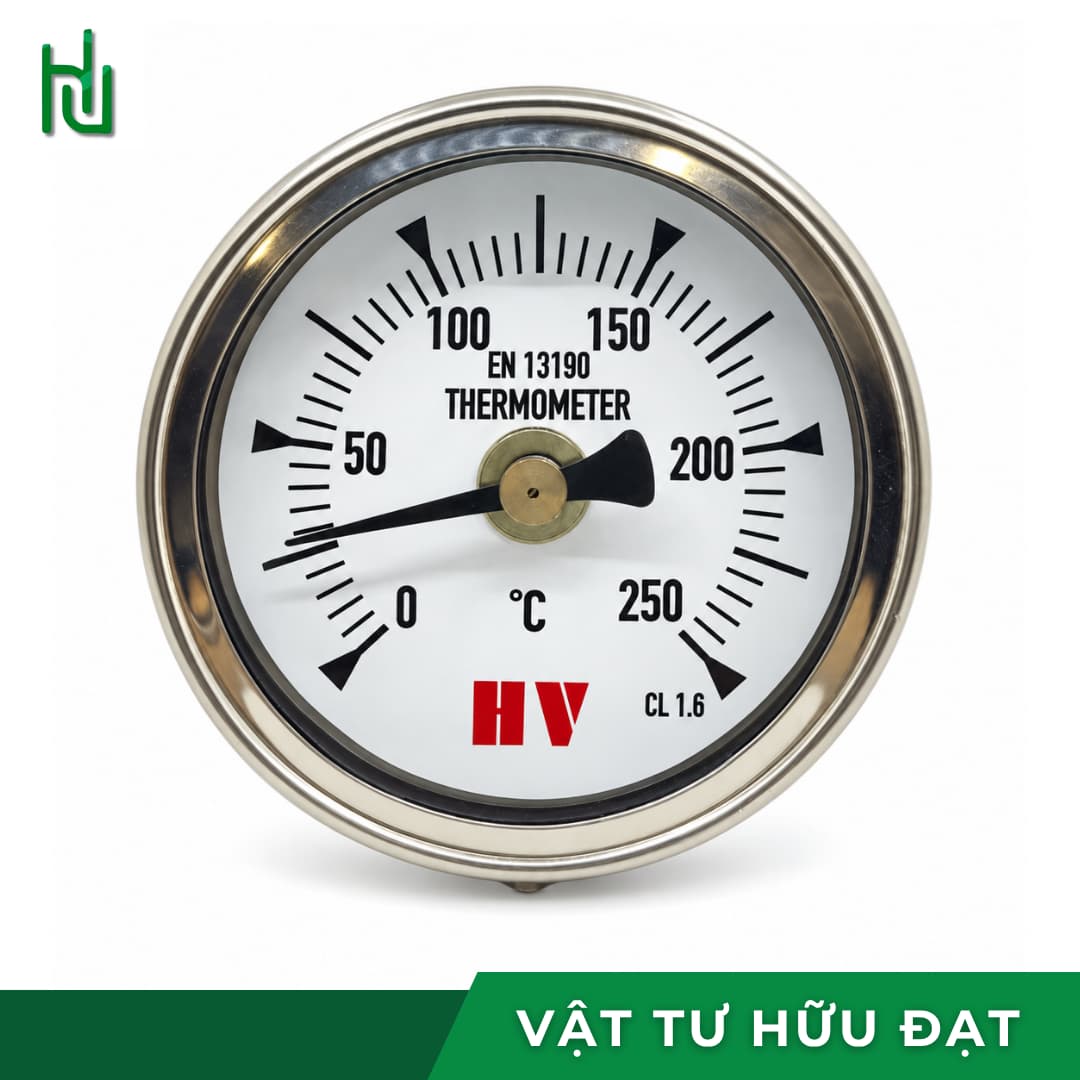 Đồng hồ đo nhiệt độ HV mặt 75 chân sau