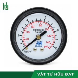 Mặt sau đồng hồ áp suất 52mm với chân ren đồng thau 1/4 inch PT