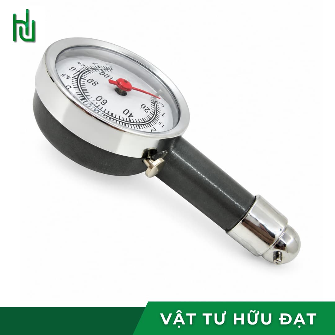 Mặt số đồng hồ đo áp suất lốp cầm tay chia vạch kgf/cm² và psi