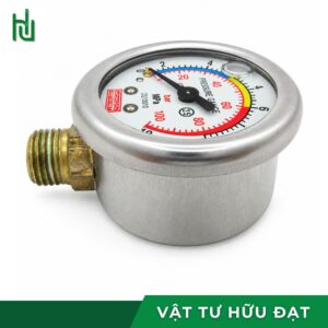 Mặt số đồng hồ đo áp suất máy rửa xe chia vạch hai đơn vị bar và MPa