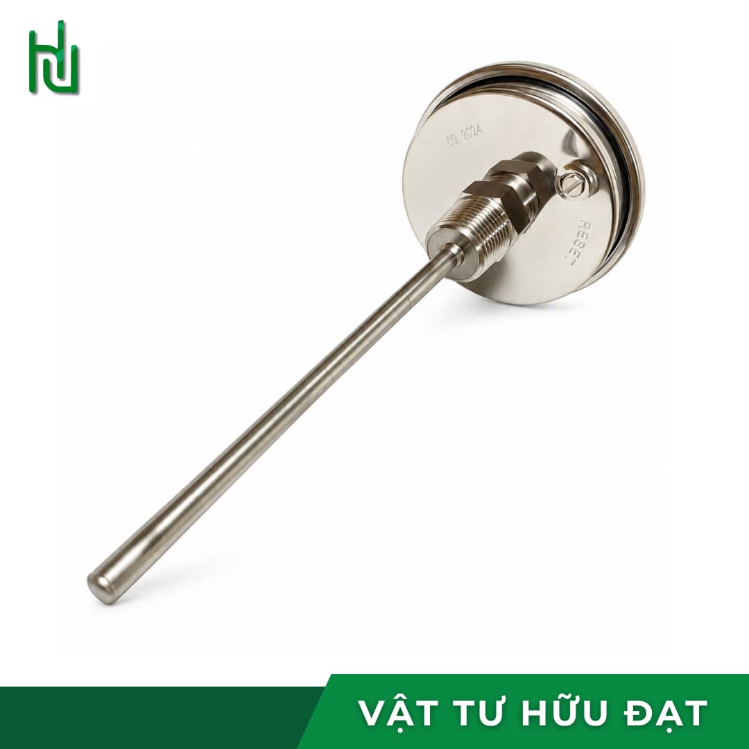 Đồng hồ đo nhiệt độ HV mặt 75 chân sau dải 0-250 độ C