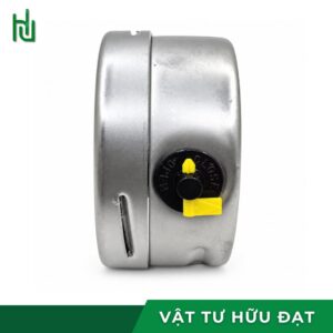 Đồng hồ áp suất HV mặt 63 thân inox 304 dày 1.0mm nhìn nghiêng