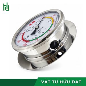 Đồng hồ đo áp suất HV NH3 nhìn nghiêng, vành bắt vít và nút thay dầu