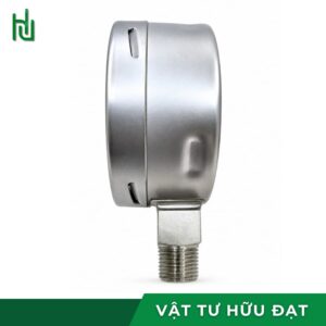 Chân ren inox 316 của đồng hồ đo áp suất HV mặt 100, ren 21mm 1/2 inch PT