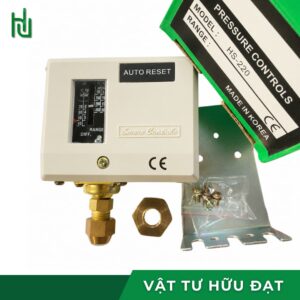 Công tắc áp suất HS-220 Autosigma dải cài 5 ~ 20 kgf/cm² cổng 7/16 UNF tiếp điểm SPDT