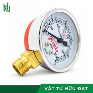 Mặt đồng hồ gas cổng vào thang 0 đến 25 kg/cm² hiệu Yamato