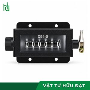 Cửa sổ hiển thị sáu chữ số và núm xoay xoá số của bộ đếm D94-S
