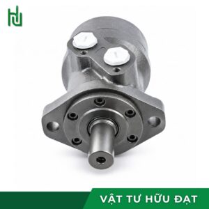 Cận cảnh mặt bích lắp và trục motor thủy lực đầu tròn BMR