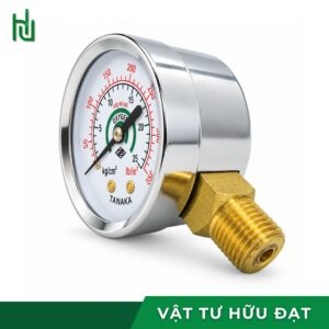 Mặt đồng hồ oxy cổng vào thang 0 đến 280 kg/cm² dùng cho đồng hồ Tanaka