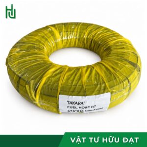 Mặt cắt ống dẫn xăng TAKARA R7 với ruột NBR và lớp bố vải gia cường