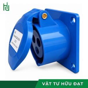 Ổ cắm âm công nghiệp LIHHAN AM 316 ba cực 16A IP44 vỏ xanh dương