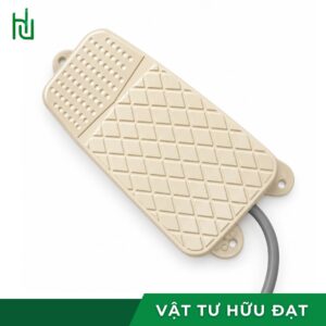 Công tắc bàn đạp chân FS-3 vỏ nhôm xám đen, bàn đạp bản rộng