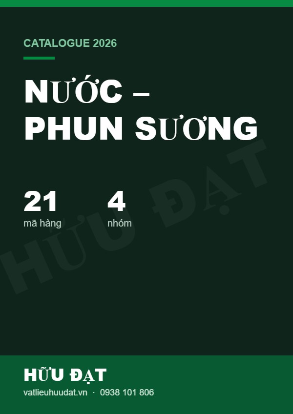 Catalogue nước – phun sương Hữu Đạt